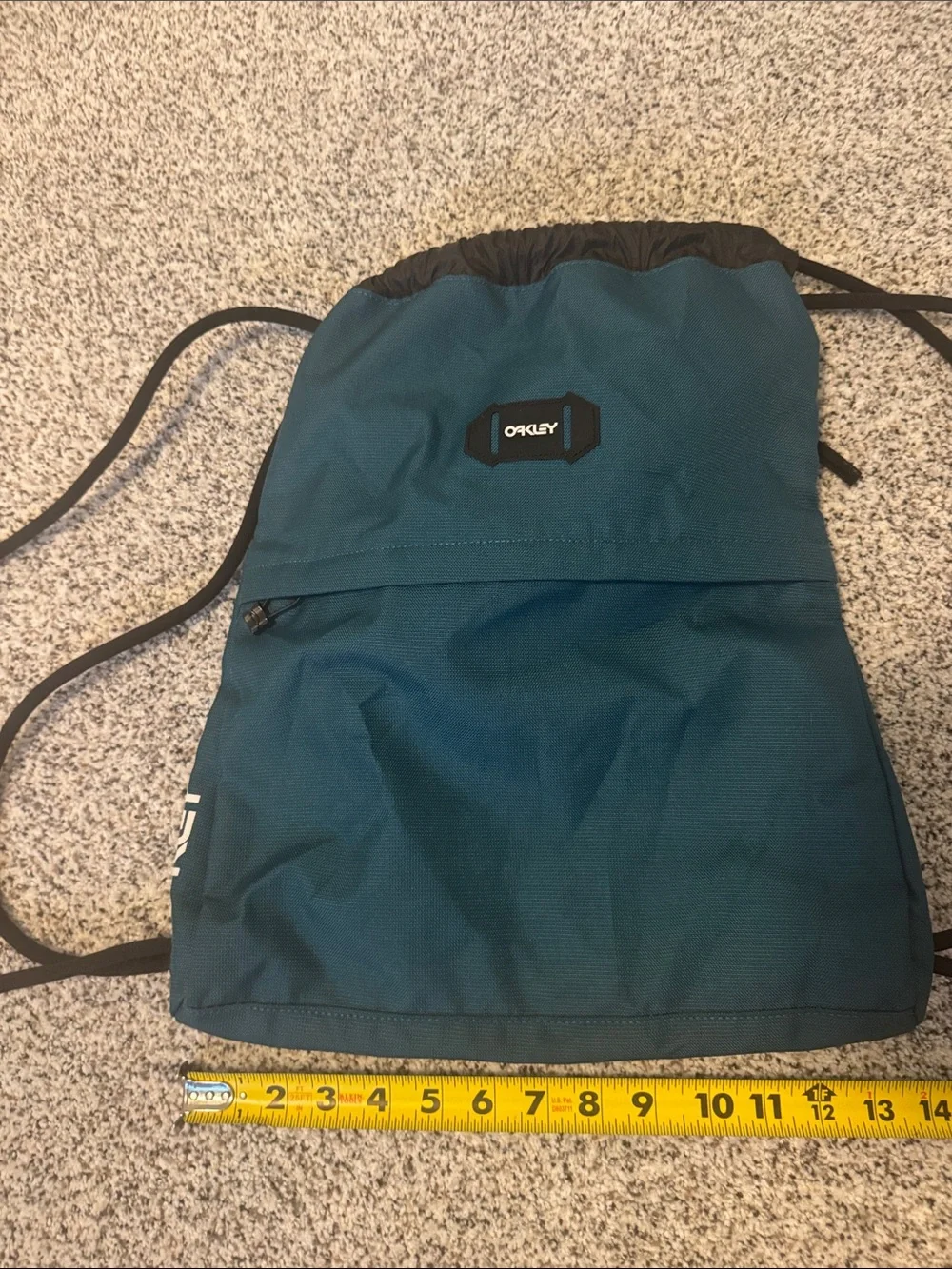 Oakley Green Drawstring Pack with Black Trim